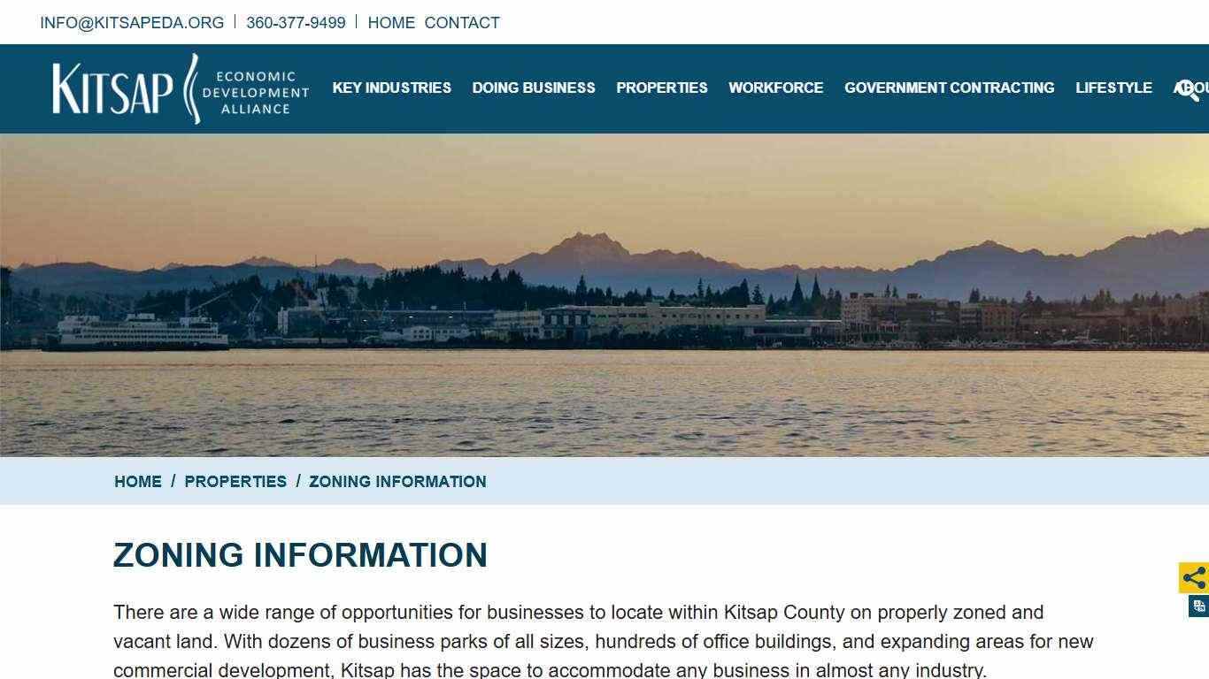 Zoning Information for Kitsap County, WA