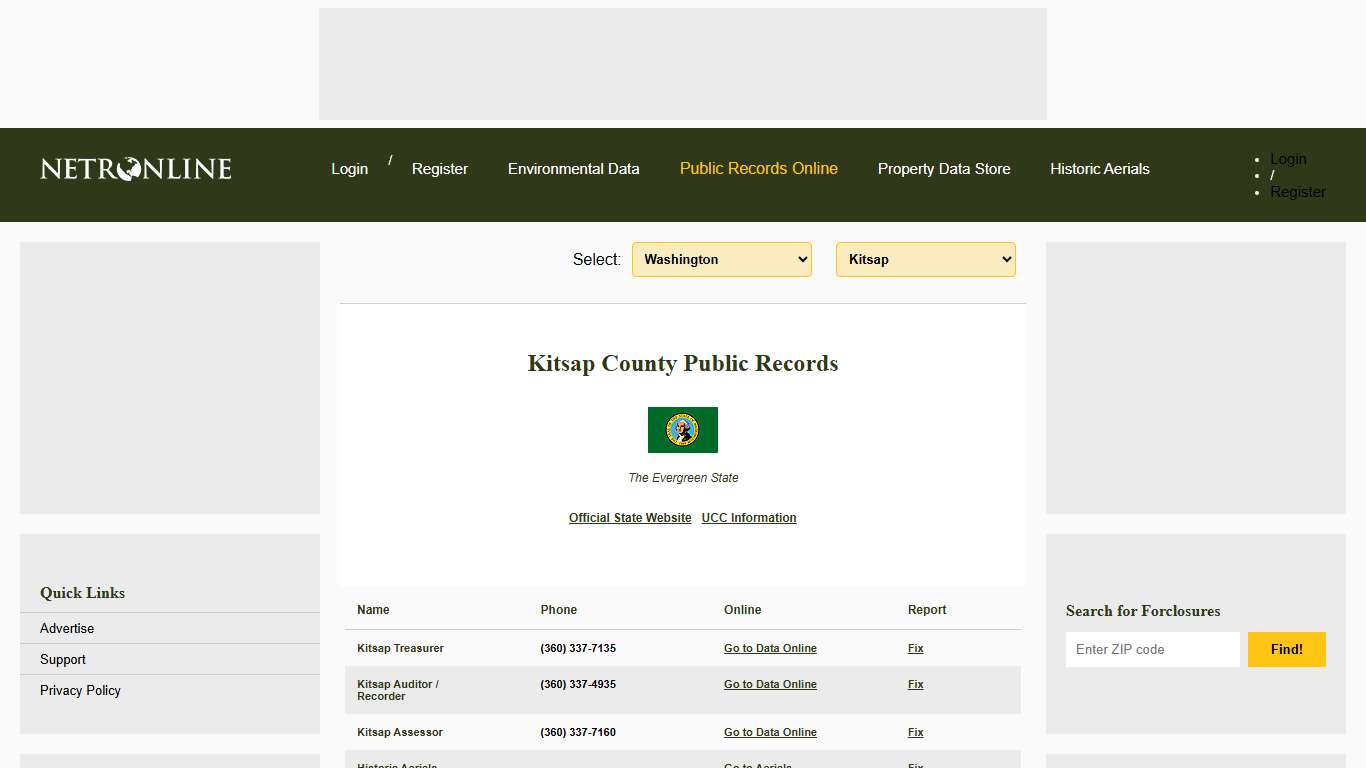 NETR Online • Kitsap • Kitsap Public Records, Search Kitsap Records, Kitsap Property Tax, Washington Property Search, Washington Assessor