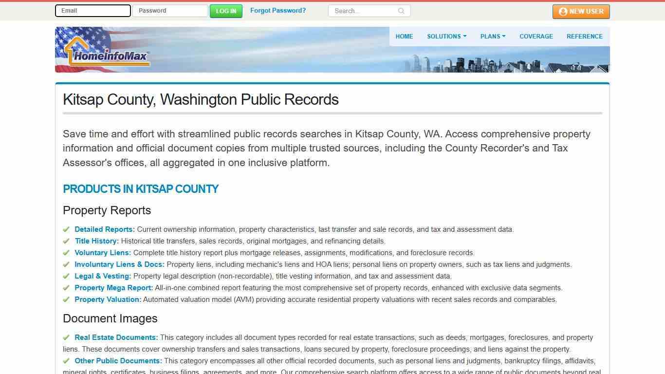 Kitsap County, Washington Public Records & Documents Search | HomeInfoMax
